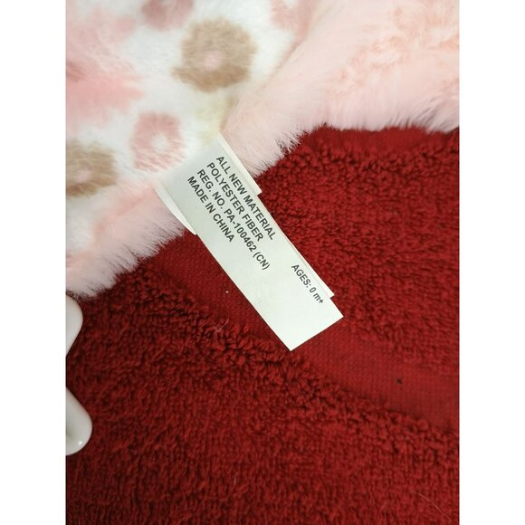 Dream Gro Teddy Bear Lovey Security Blanket Teether Sensory Toys Pink Brown - Picture 8 of 9